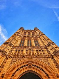 Low angle view of building against sky