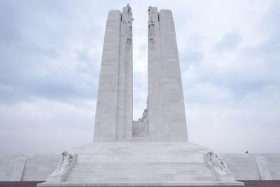 Low angle view of monument against sky