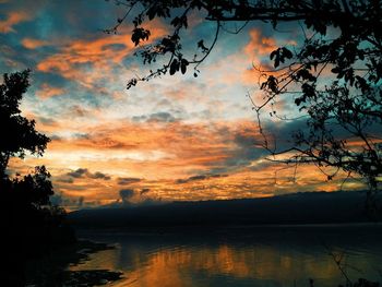 Scenic view of sunset sky