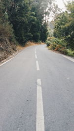 Surface level of remote road