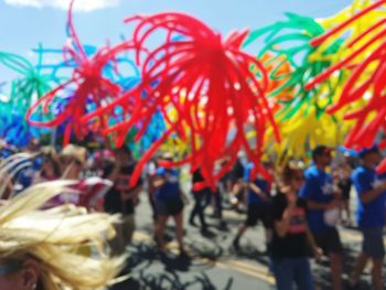 Multi colored balloons