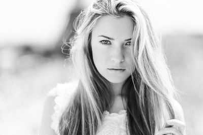 Portrait of beautiful woman