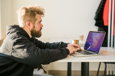 Business colleagues working at office