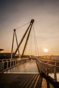 View of bridge against sky during sunset