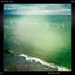 Scenic view of sea against sky