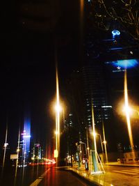 City street at night