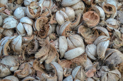 Full frame shot of onions for sale at market stall