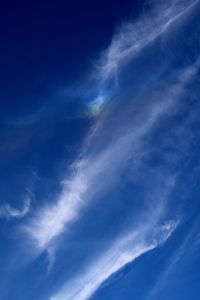 Low angle view of blue sky