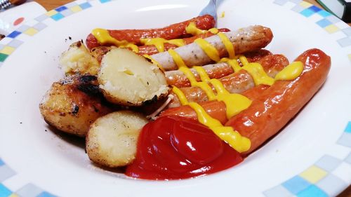 Close-up of food in plate