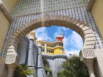 Low angle view of historical building