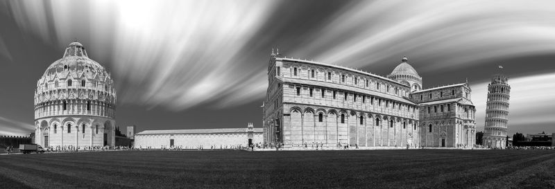 Pisa historic monuments against sky