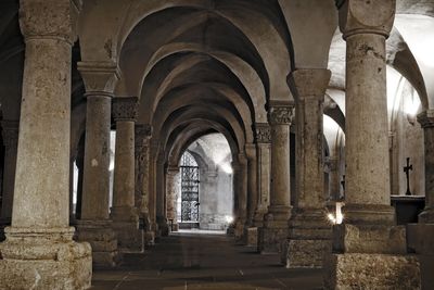 Corridor of historic building in freising/bavaria