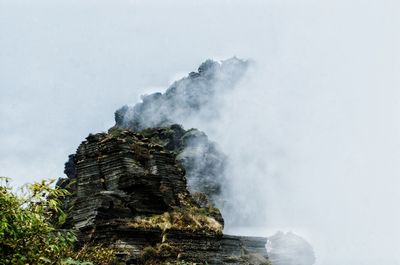 Scenic view of waterfall