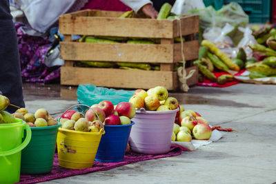 Various fruits for sale in market