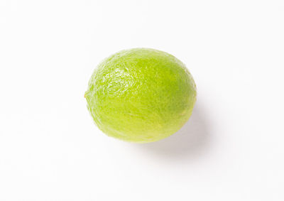 Close-up of apple against white background