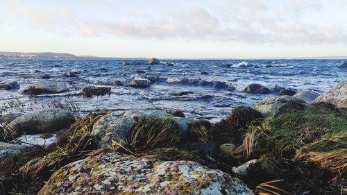 Scenic view of sea against sky