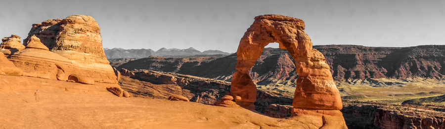 View of rock formations