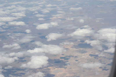 Aerial view of cloudscape