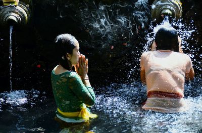 View of fountain