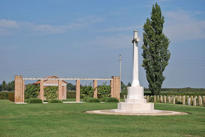 Argenta gap war cemetery in argenta, ferrara, emilia romagna, italy.