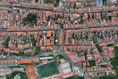 Aerial view of esparraguera, baix llobregat, catalonia