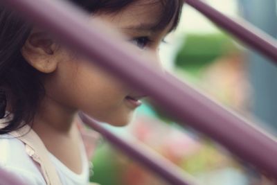 Close-up portrait of a girl