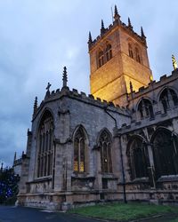 Low angle view of building against sky