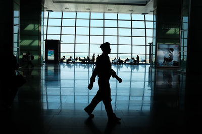 Close-up of woman standing on floor