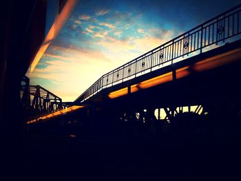 Low angle view of bridge against sky