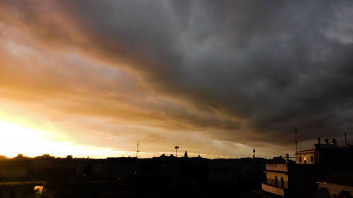 Dramatic sky at sunset