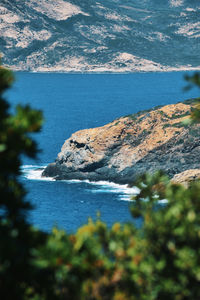 View of sea and rocks