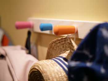 Low section of man relaxing on bed
