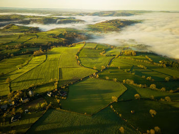 High angle view of landscape