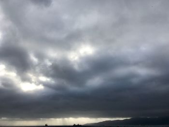 Storm clouds over dramatic sky