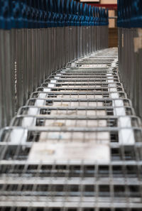 Close-up of escalator