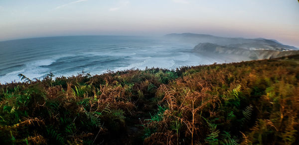 Scenic view of sea against sky