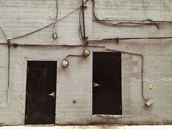 Close-up of weathered wall