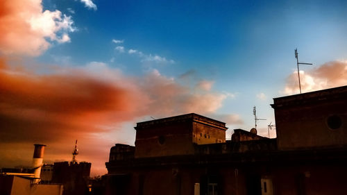 Low angle view of building against sky
