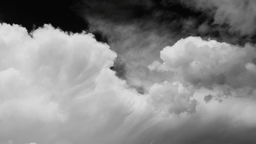 Low angle view of cloudy sky