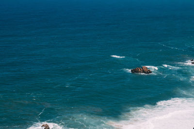 High angle view of sea