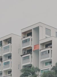 Low angle view of building against clear sky