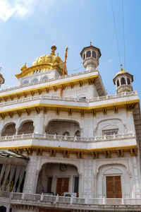 View of details of architecture inside golden temple - harmandir sahib in amritsar, punjab, india