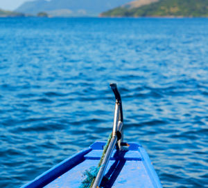 View of a boat in sea