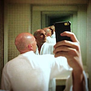 Woman holding camera