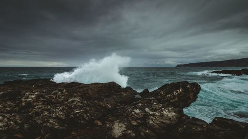 Scenic view of sea against sky