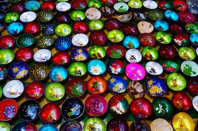 Full frame shot of multi colored candies for sale