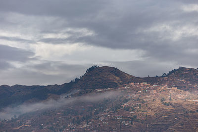 Scenic view of mountain against sky