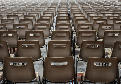 Full frame shot of chairs