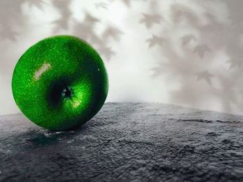 Close-up of apple on table