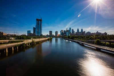 View of city at waterfront